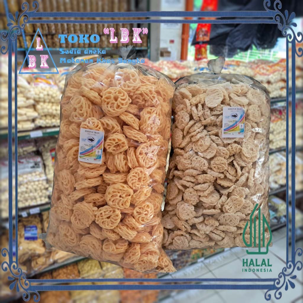 

Kerupuk Ikan Keriting Super Kuning / Putih Asli Belinyu 200gr