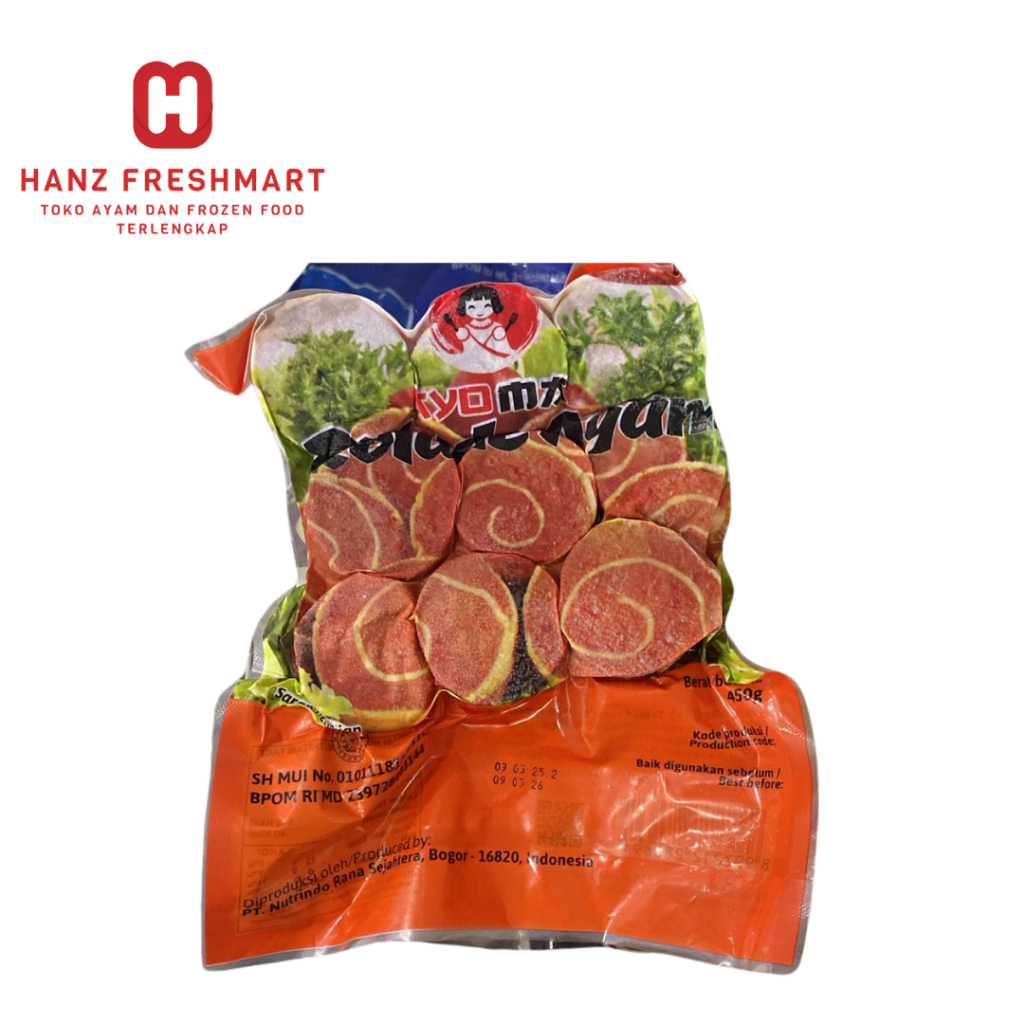 

Ayoma Rolade Ayam 450gr isi 18pcs - Hanz Freshmart