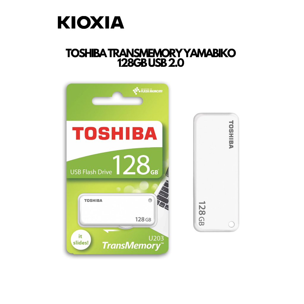 Flashdisk Toshiba Yamabiko 2.0 32GB 128GB - Putih