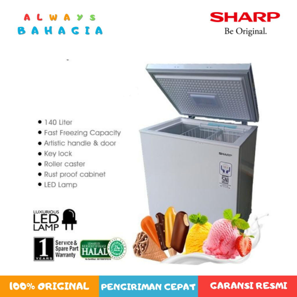 Sharp FRV 150X / FRV150X 140 Liter Chest Freezer