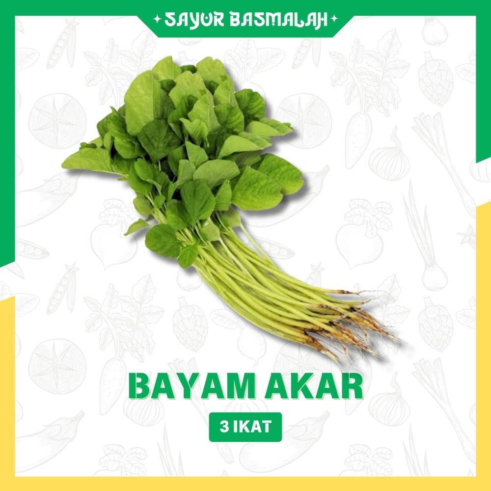 

Bayam Akar 3 Ikat- Sayur Basmalah