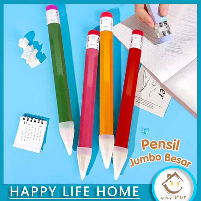 

33CM Pensil Raksasa Mainan Pensil Besar Kayu Alat Peraga Pensil Batang Tebal Warna Pensil Segi Delapan Raksasa Hadiah Foto Dekoratif Besar