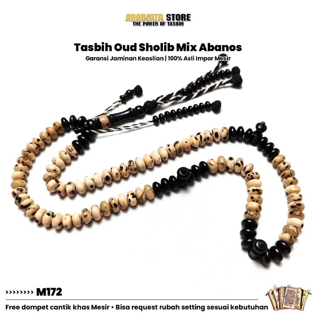 Tasbih Oud Sholib Oud Shalib Mix Abanos Abanus Abanuh Asli Import Mesir