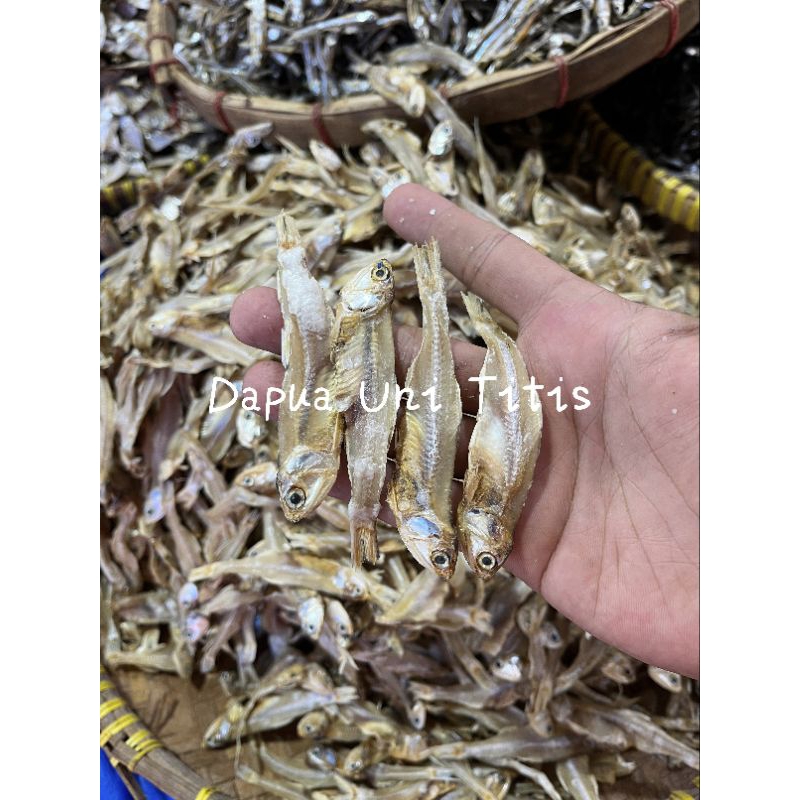

Ikan Asin / Maco Bada Putiah Galagah berat 250gr