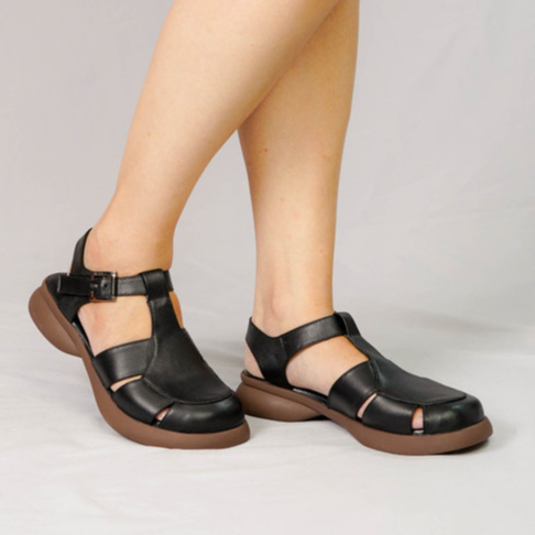 Pollux E-Wear WPOMO  05 - Sandal Wanita Bahan Kulit | Sepatu Sandal Wanita