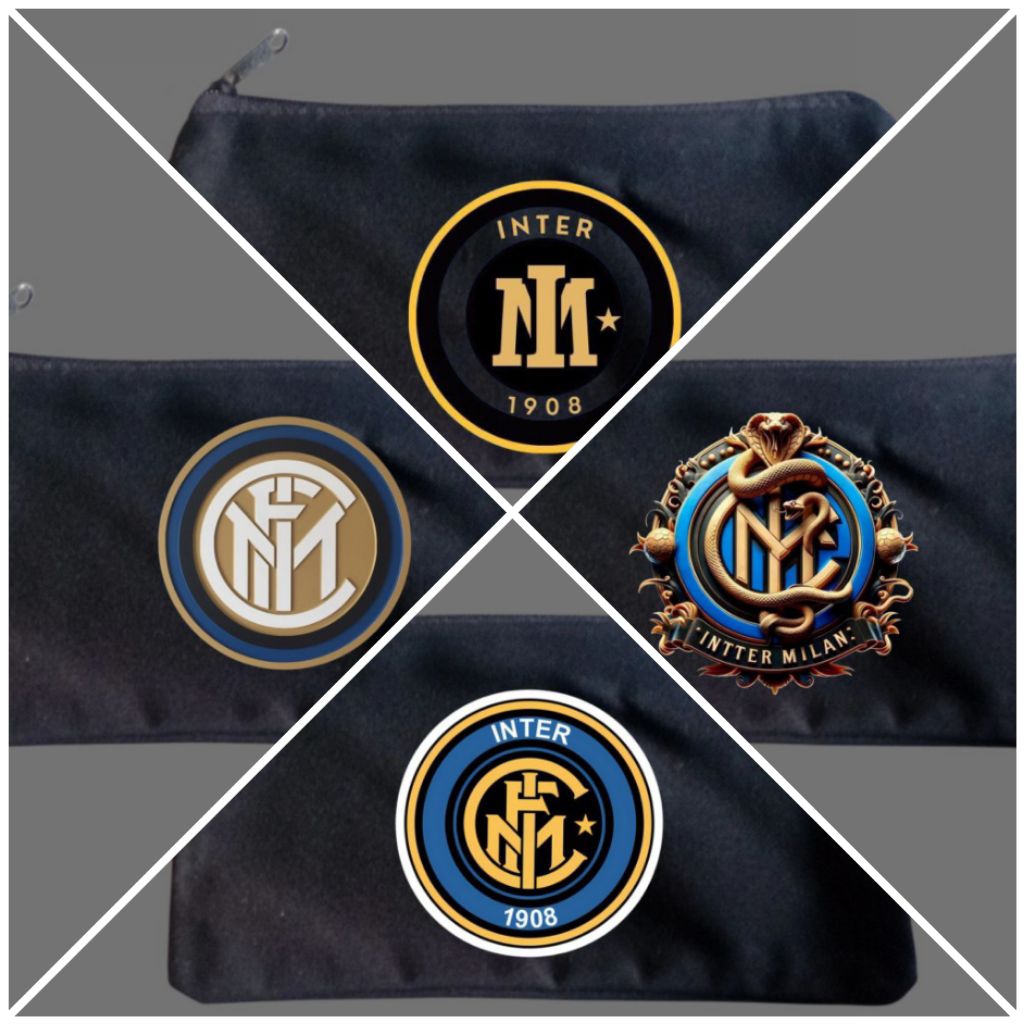 

Tempat pensil logo bola/Tempat pensil logo inter milan/Tempat alat tulis/Tempat kosmetik/Tepak canvas