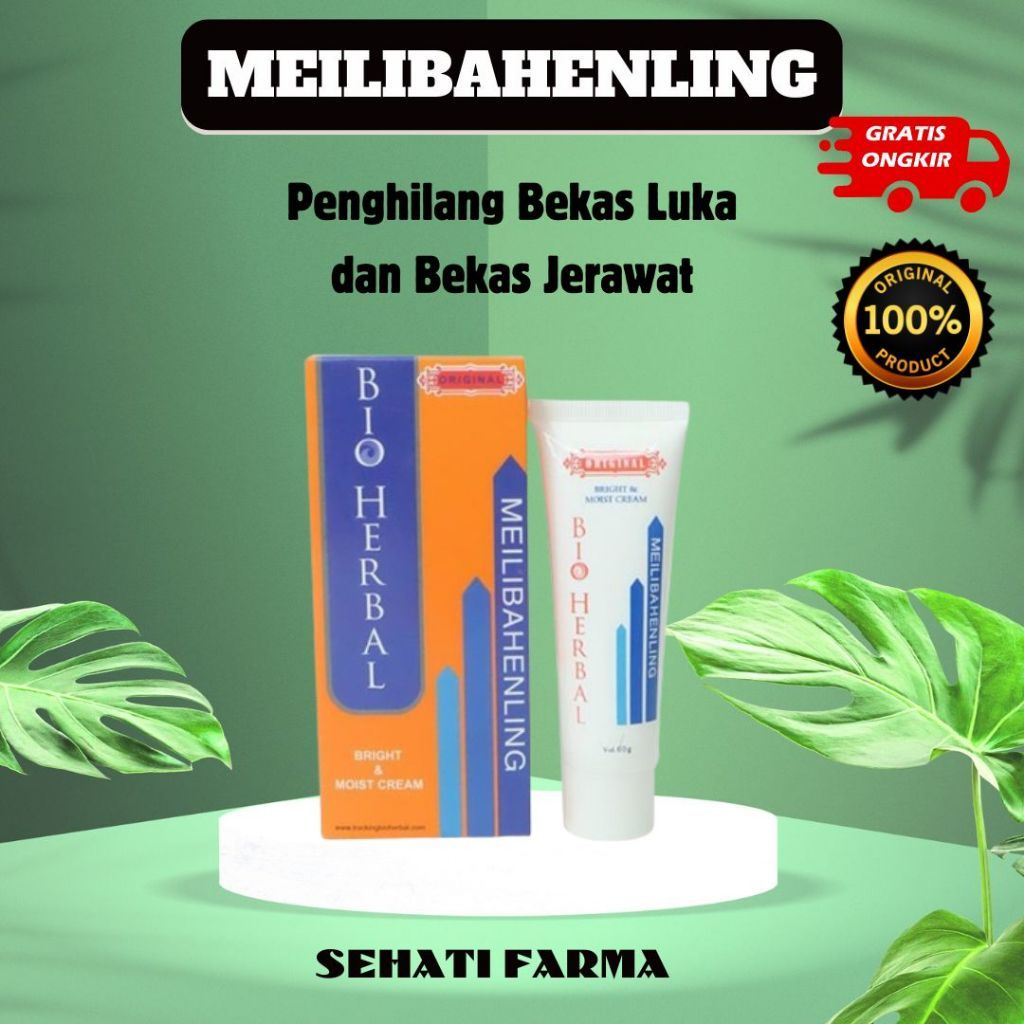 Bio Herbal Meili Beauty Cream Meilibahenling Bpom Penghilang Bekas Luka 100 % Original