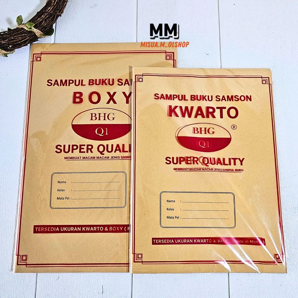 

(20 LEMBAR) SAMPUL BUKU SAMSON POLOS DAN PANCASILA/SAMPUL MURAH/SAMPUL UKURAN KWARTO/BOXY/SAMPUL BUKU TULIS PREMIUM