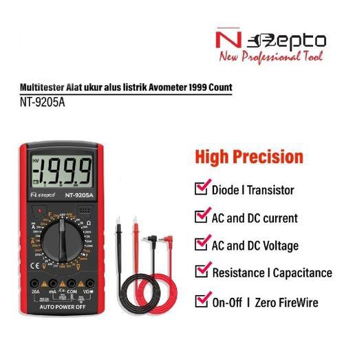 Nepto NT-9205A Multitester Multimeter Avometer Digital AC DC