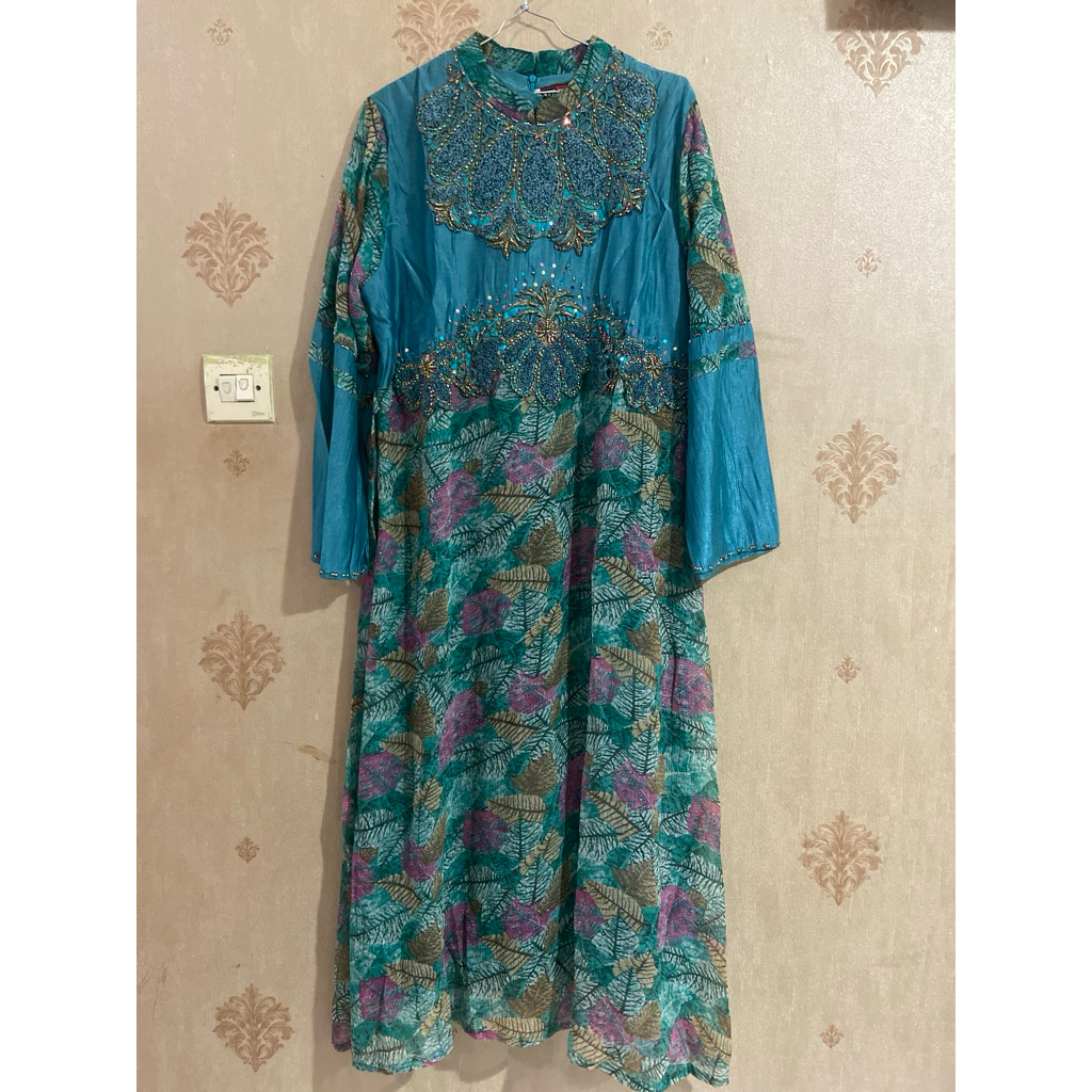 Preloved Gamis Biru Tosca Size XXL