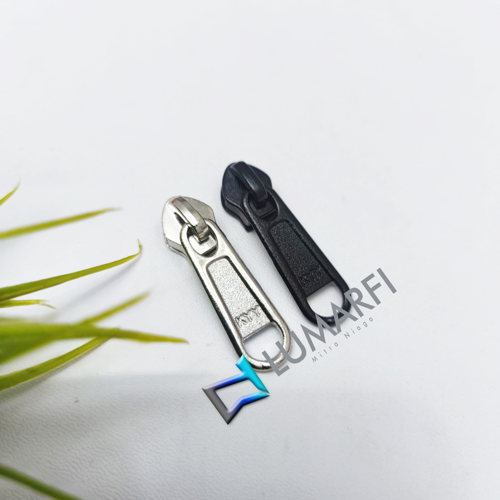 Kepala Resleting no.5 Nikel Silver KYY/ Kepala Resleting Coil/Nylon no.5 Nikel Silver KYY