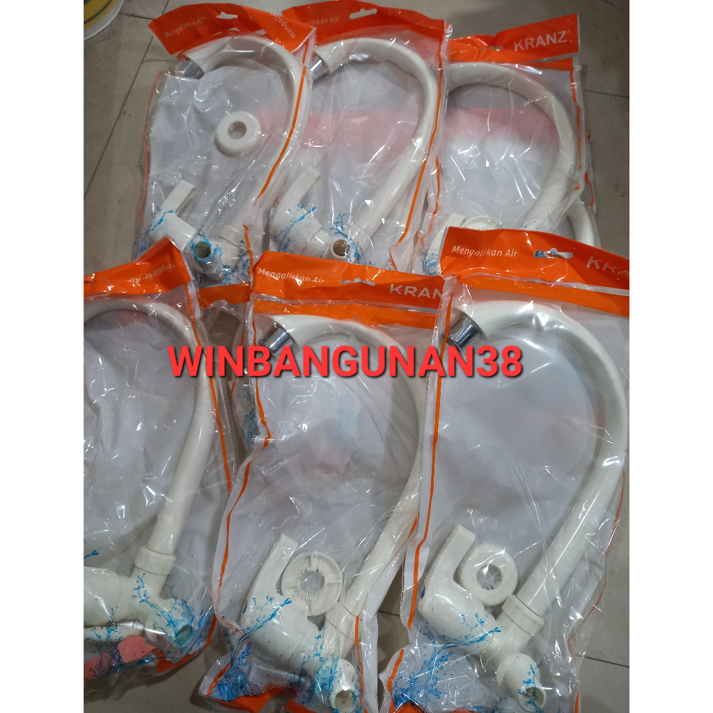 KRAN ANGSA PLASTIK/KRAN CUCI PIRING TEMBOK PLASTIK KRANZ/KRAN WASTAFEL PLASTIK