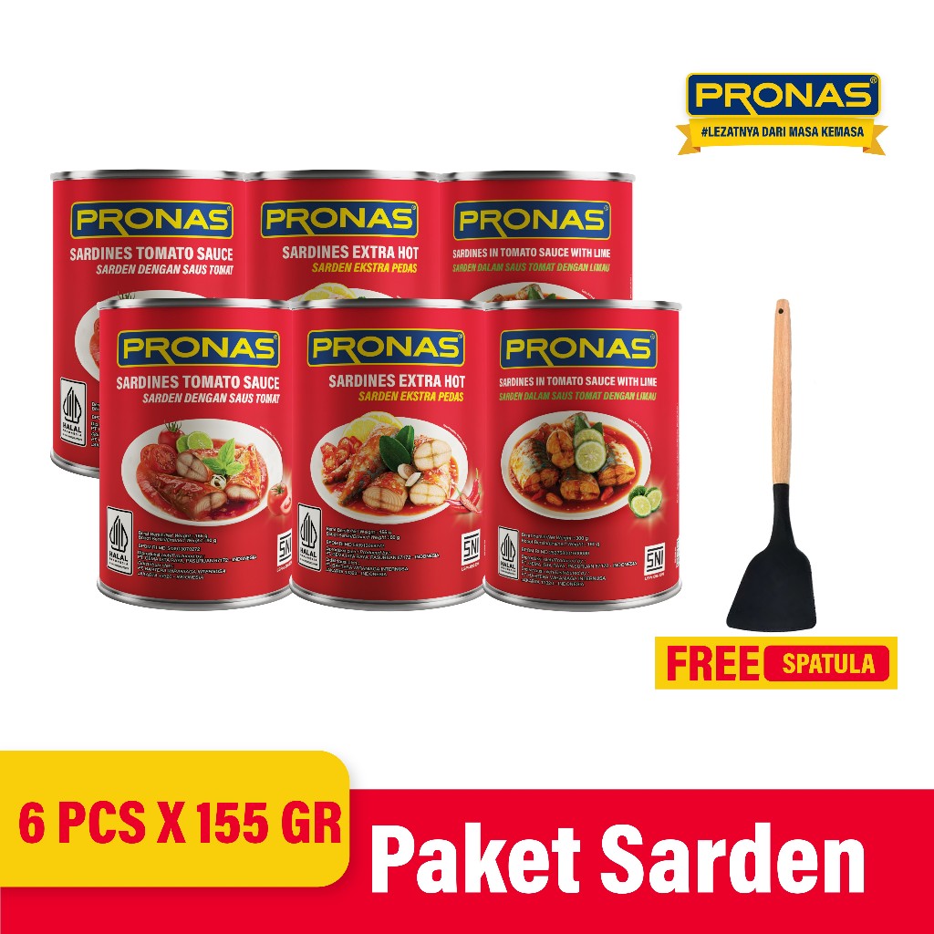 

PRONAS Paket Lengkap Sarden Bundling 6 pcs Free Spatula