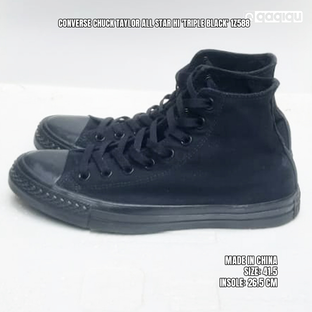 Converse Chuck Taylor All Star Hi 'Triple Black' 1Z588
