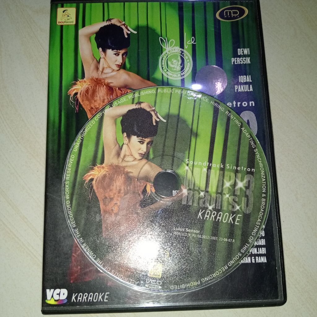 VCD Karaoke Soundtrack Ost Sinetron Mimpi Manis Vol 3