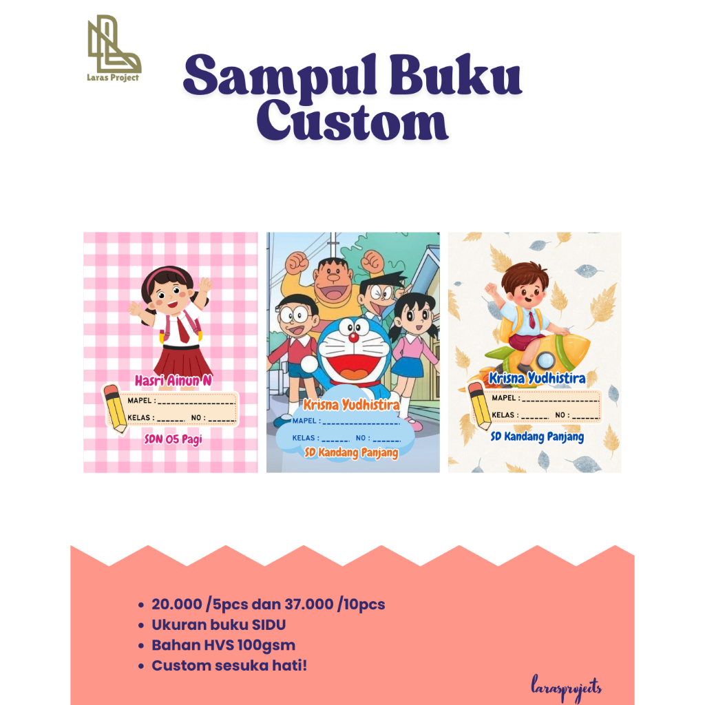 

Sampul Buku Custom – Lucu, Unik, dan Bisa Desain Sesukamu!