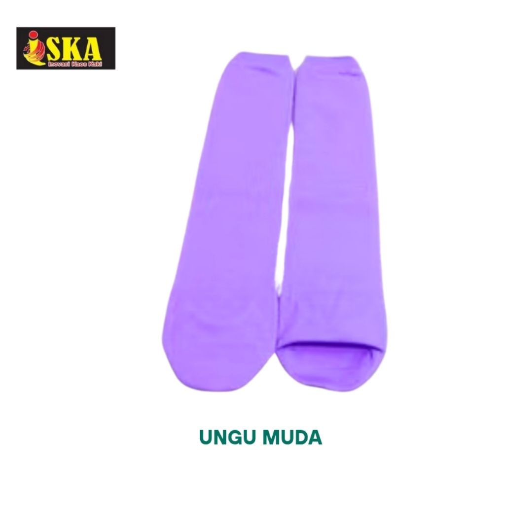 Iska Kaos Kaki Wudhu Polos Warna Ungu Muda