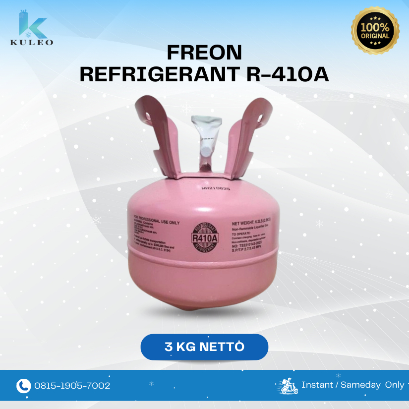 Freon R410A isi 3kg - FREON AC R410-A REFRIGRANT KEMASAN 3 KG - Freon Refri r410a 3Kg