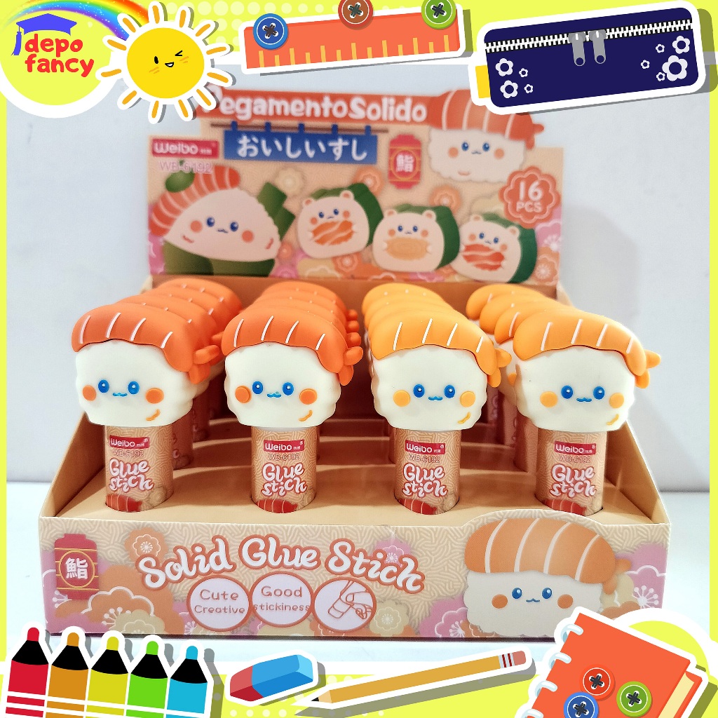 

Lem Stik Weibo WB-6192 Pegamento Solido / Glue Stick / Lem Kertas / Lem Batang / Glue