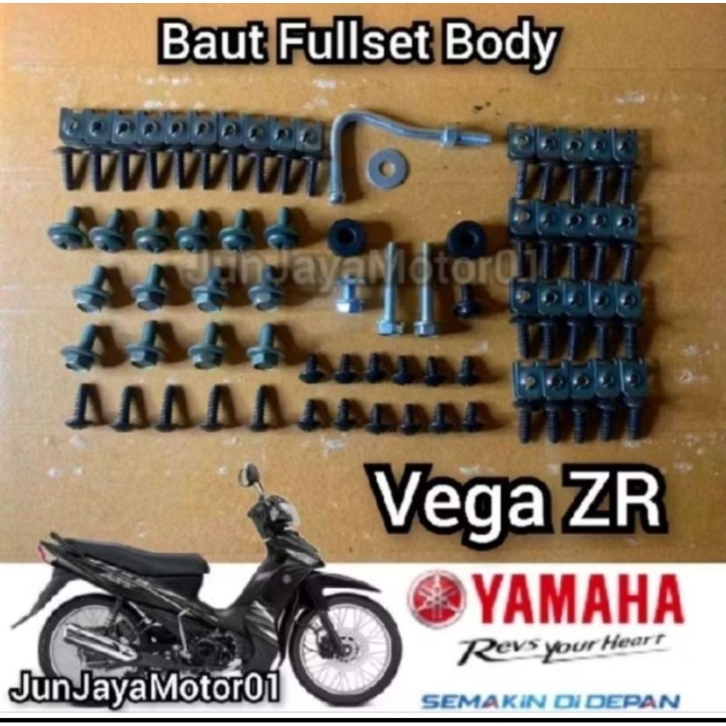 baut lengkap fullset body Yamaha Vega ZR / baut lengkap full set body Vega zr