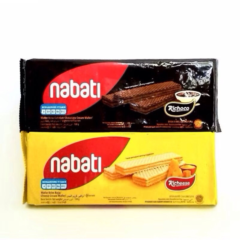 

Wafer Nabati 130gr coklat-keju