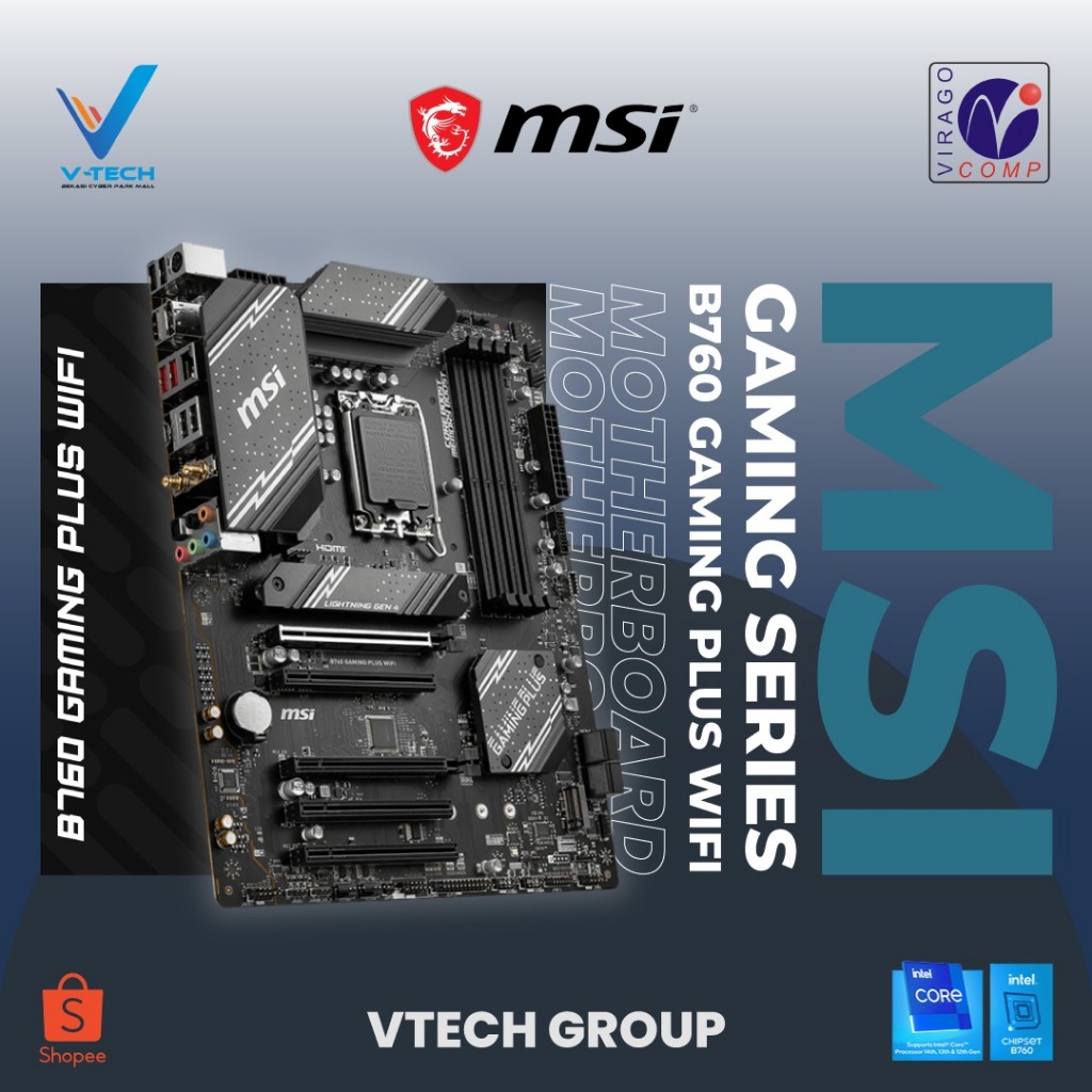 MOTHERBOARD MSI GAMING SERIES B760 GAMING PLUS WIFI