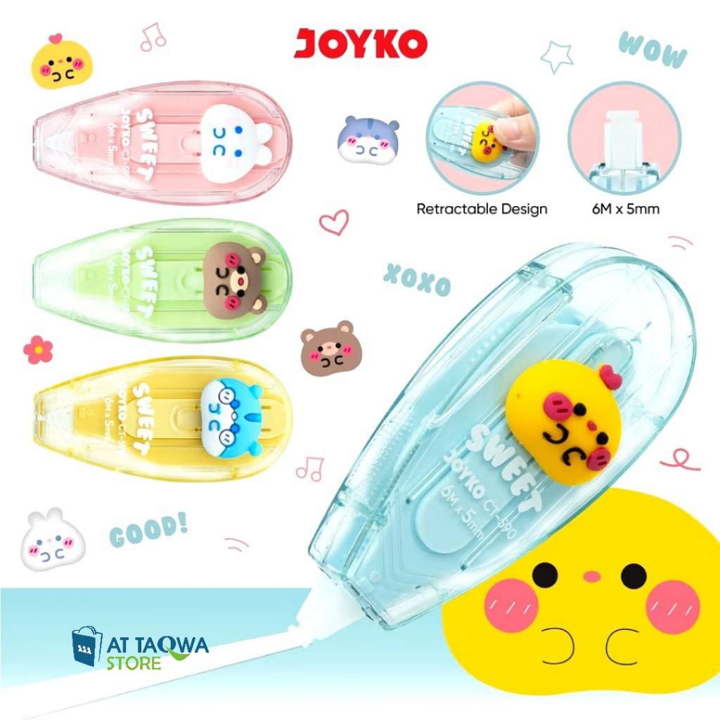 

Pita Koreksi Correction Tape Joyko CT-590 Sweet