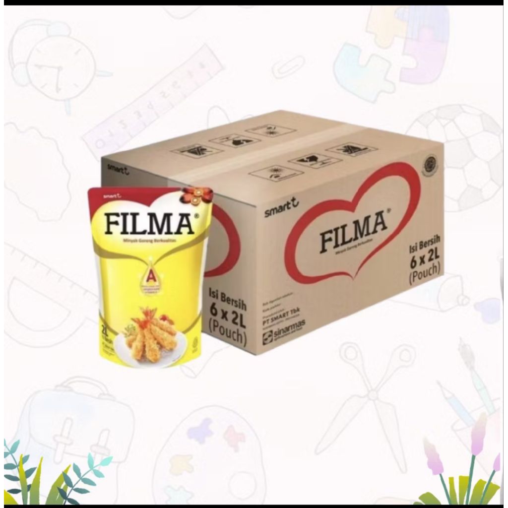 

Filma minyak goreng 2 liter 1 dus isi 6
