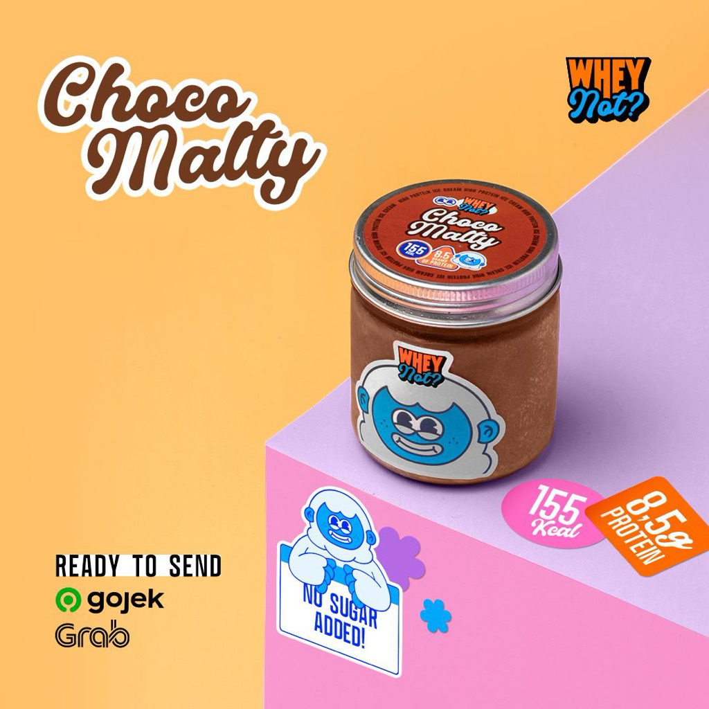 

Choco Malt High Protein Ice Cream by Whey Not - Es Krim Coklat Tinggi Protein