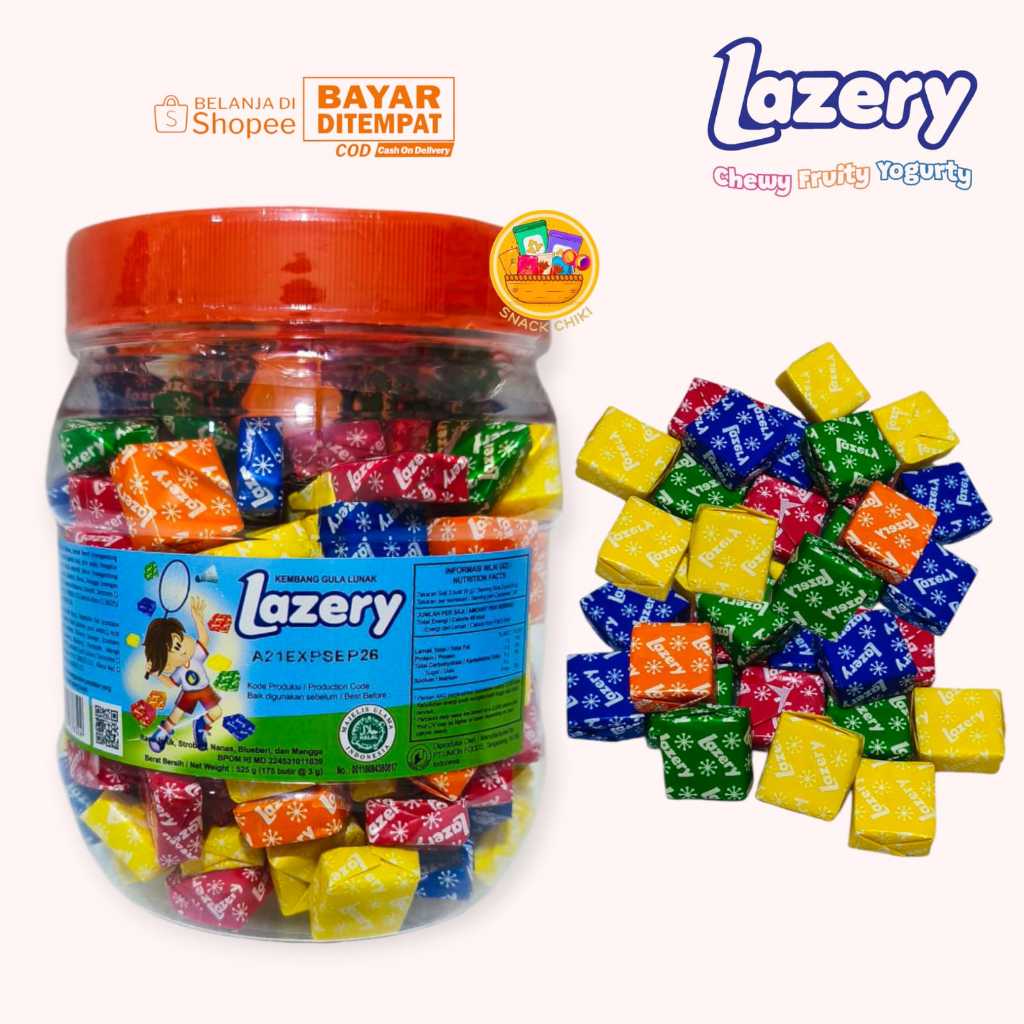 

PERMEN LAZERY KEMBANG GULA LUNAK 1 TOPLES 175 butir