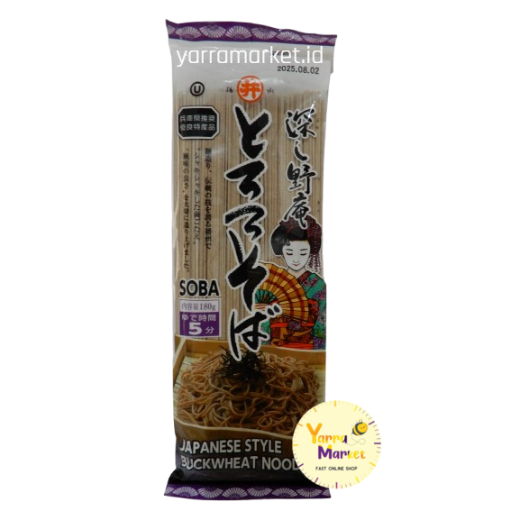 

SOBA JAPANESE STYLE BUCKWHEAT NOODLE 180 gr ( JEPANG NOODLE )