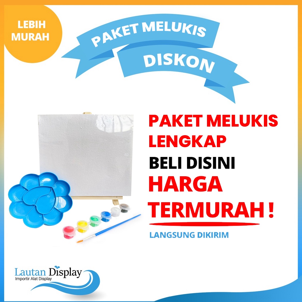 

KODE D79S Alat Lukis Lengkap 1 Paket Alat Melukis Anak Cat Lukis Kanvas Kuas Palet Paket Lukis Anak 1 Set Lukis Peralatan Melukis Painting Kit Murah Stand Mini Easel Stand Lukis Mini Paket Painting Kit Kanvas