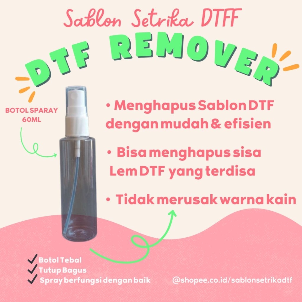 

PEMBERSIH SABLON DTF REMOVER 60 ML
