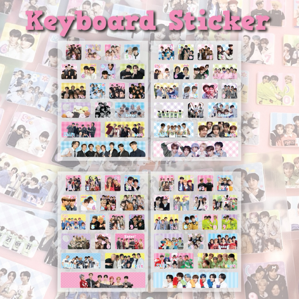 

Keyboard Sticker — boynextdoor ateez nct 127 & nct dream