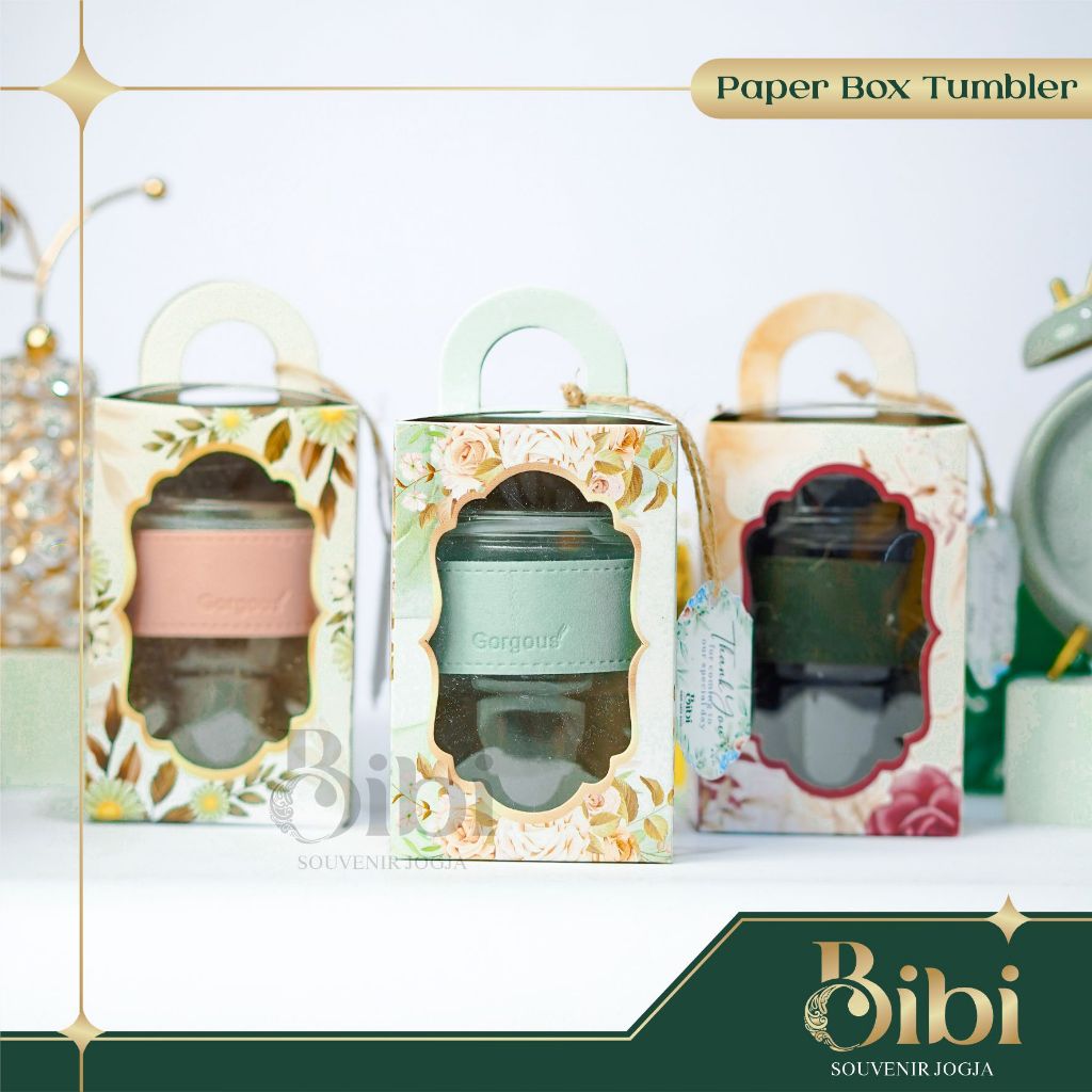 

Paper Box Souvenir 9x9x14cm Kemasan Tumbler Gorgous Dus Gelas Mug Botol Aesthetic