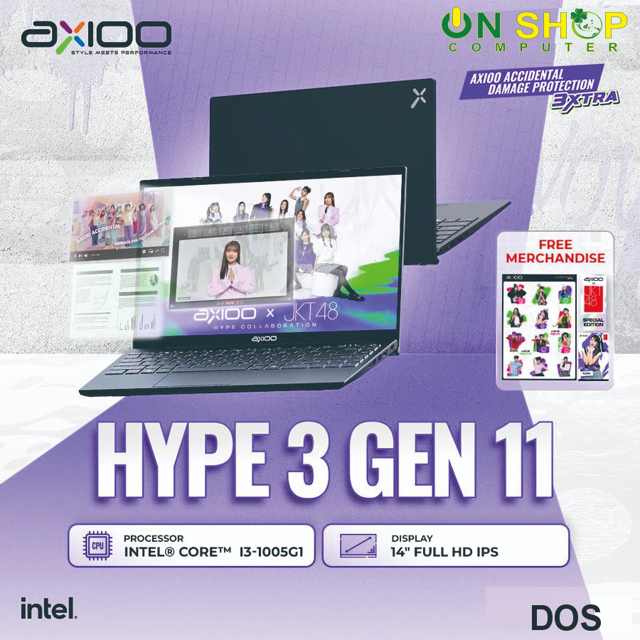 AXIOO Mybook HYPE 3 G11 Intel Core i3 1125G4 RAM 8GB SSD 256GB FHD IPS