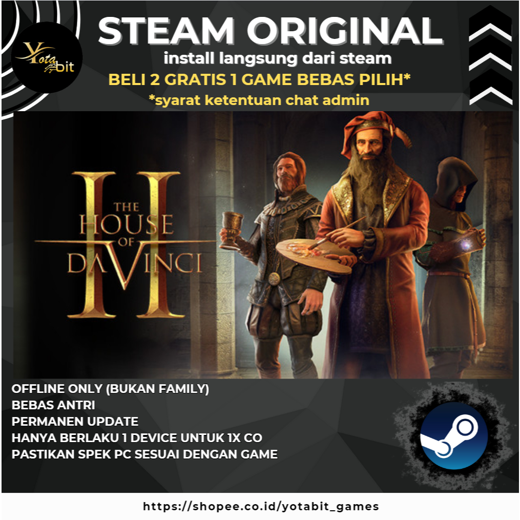 The House of Da Vinci 2 mac PC Game Original Offline