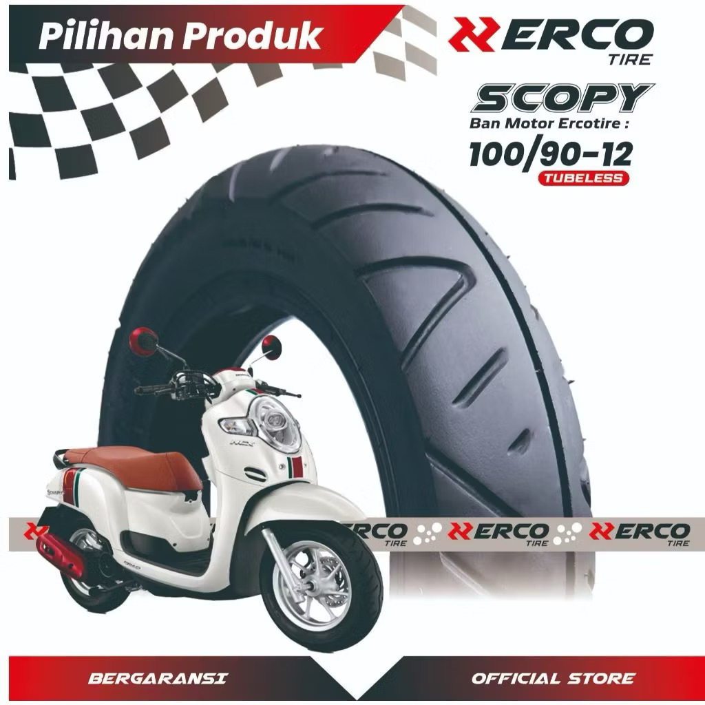 Ban scoopy donat ring 12 depan 100/90 tubles scoopy new