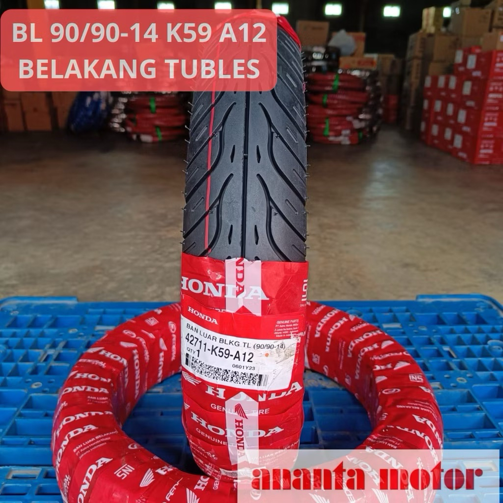 Ban luar second matic ukuran 14 90/90 ban belakang beat f1 beat karbu
