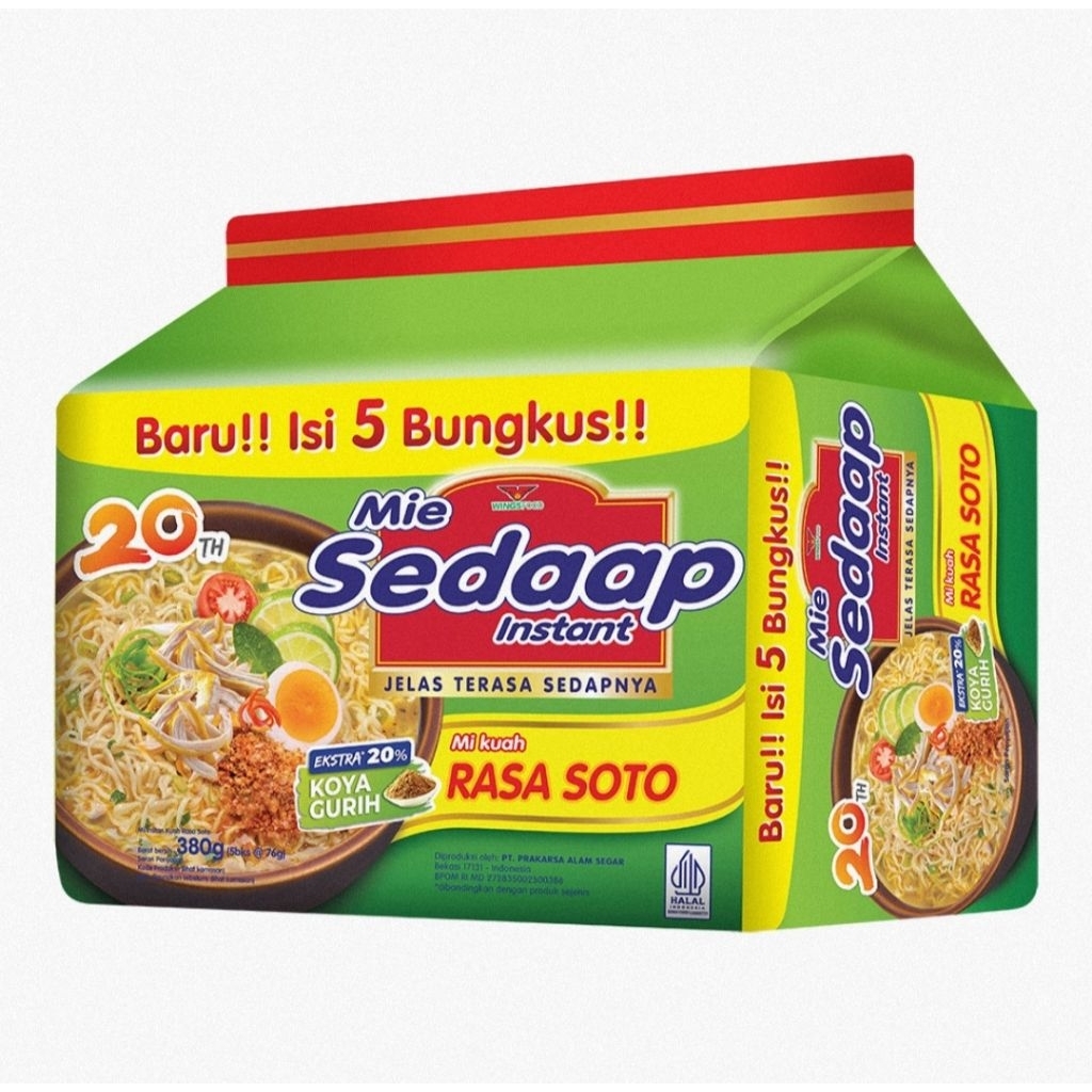 

Mie Sedap Soto 5 Bungkus
