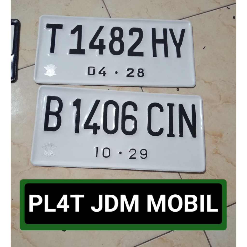 HARGA SATUAN // PLAT JDM MOBIL // FONT LAMA DAN FONT BARU