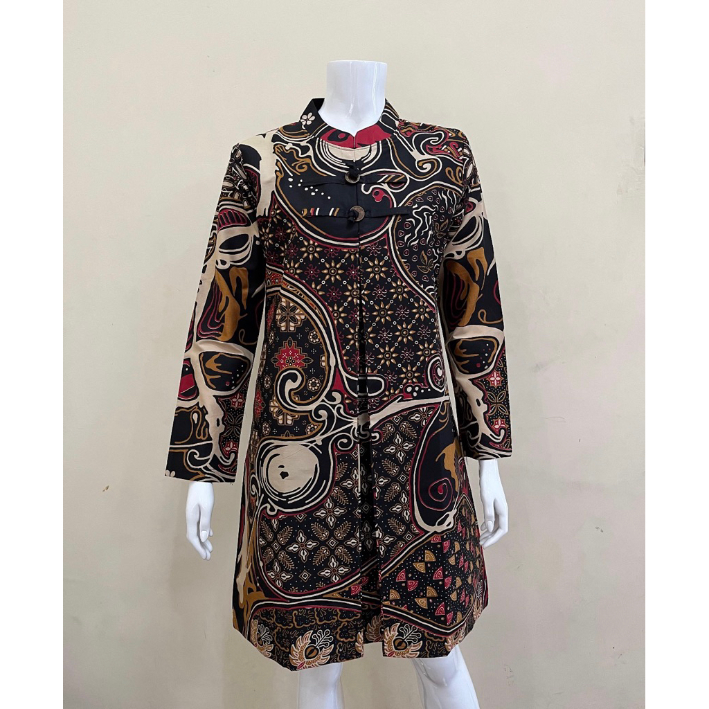 tunik wanita baju kerja blouse batik elegan