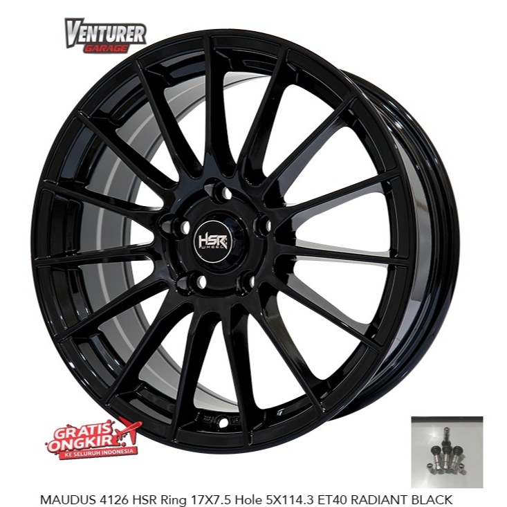 velg mobil ring 17 hsr maudus pelek ring 17 buat ertiga innova x-pander stream hrv xl7