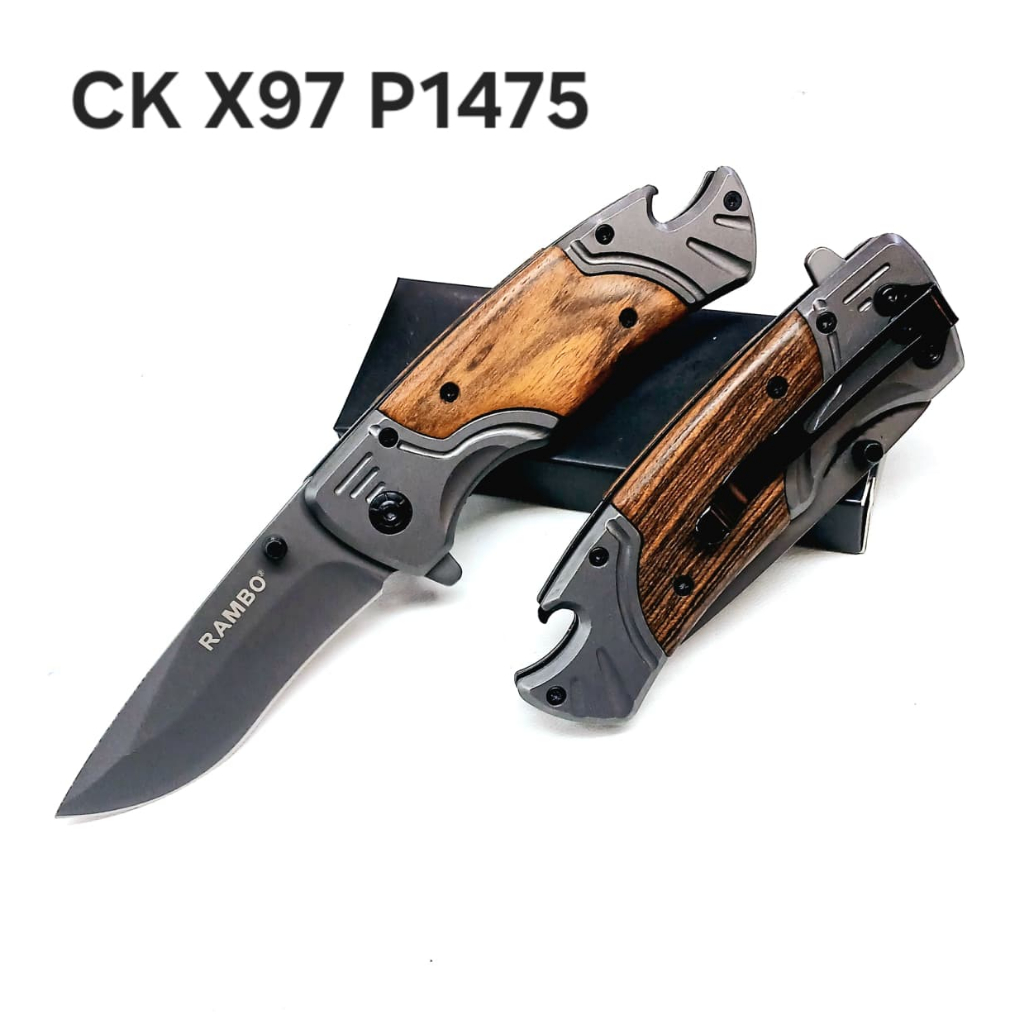 Pisau Survival Lipat Rambo Camping Outdoor