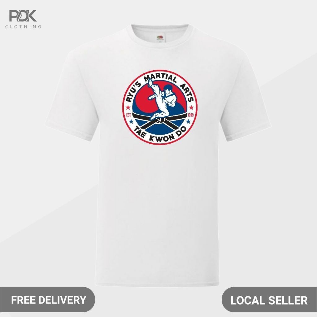 Kaos Pria Baju Ryus Martial Taekwondo