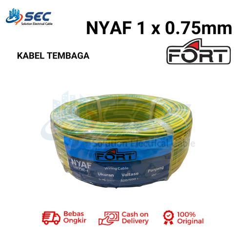 Kabel NYAF Kabel Tunggal Serabut 1x0.75mm Panjang100M Kabel Listrik Serabut 0.75mm 1x0.75x100 300/50