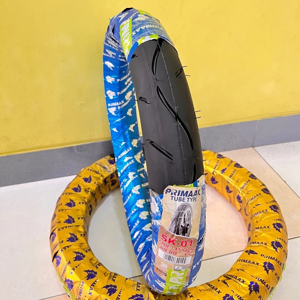 Ban Motor PRIMAX Sk01 Ring 17 & 14 Baru Dan Original ( Non Tubles )