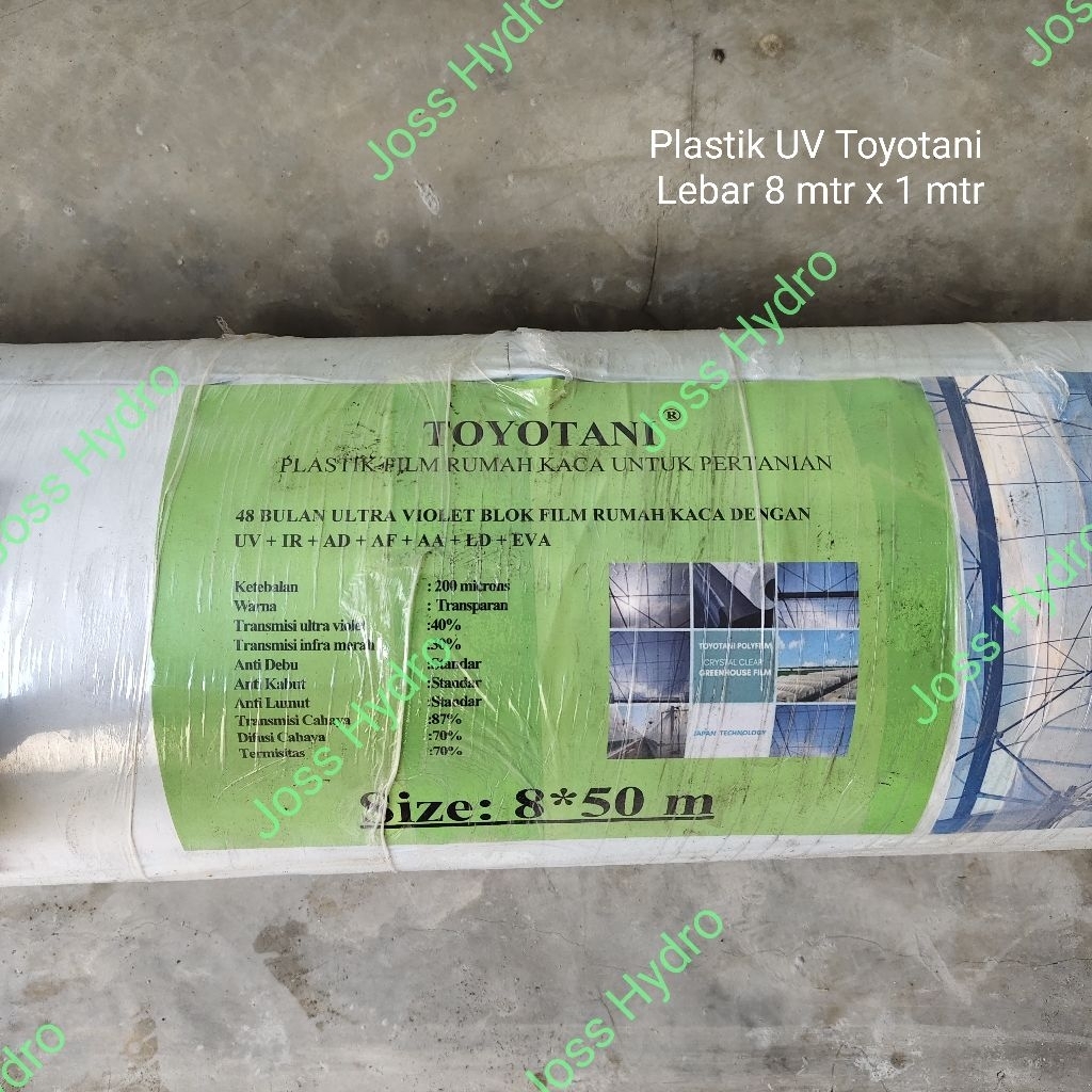 Plastik UV Toyotani Lebar 8 meter - Meteran