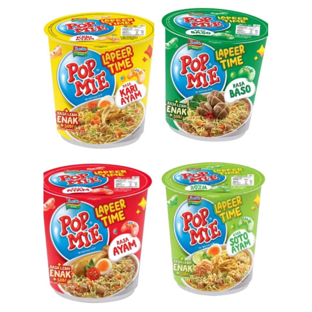 

POP MIE SOTO BAKSO KARI AYAM LAPEER TIME