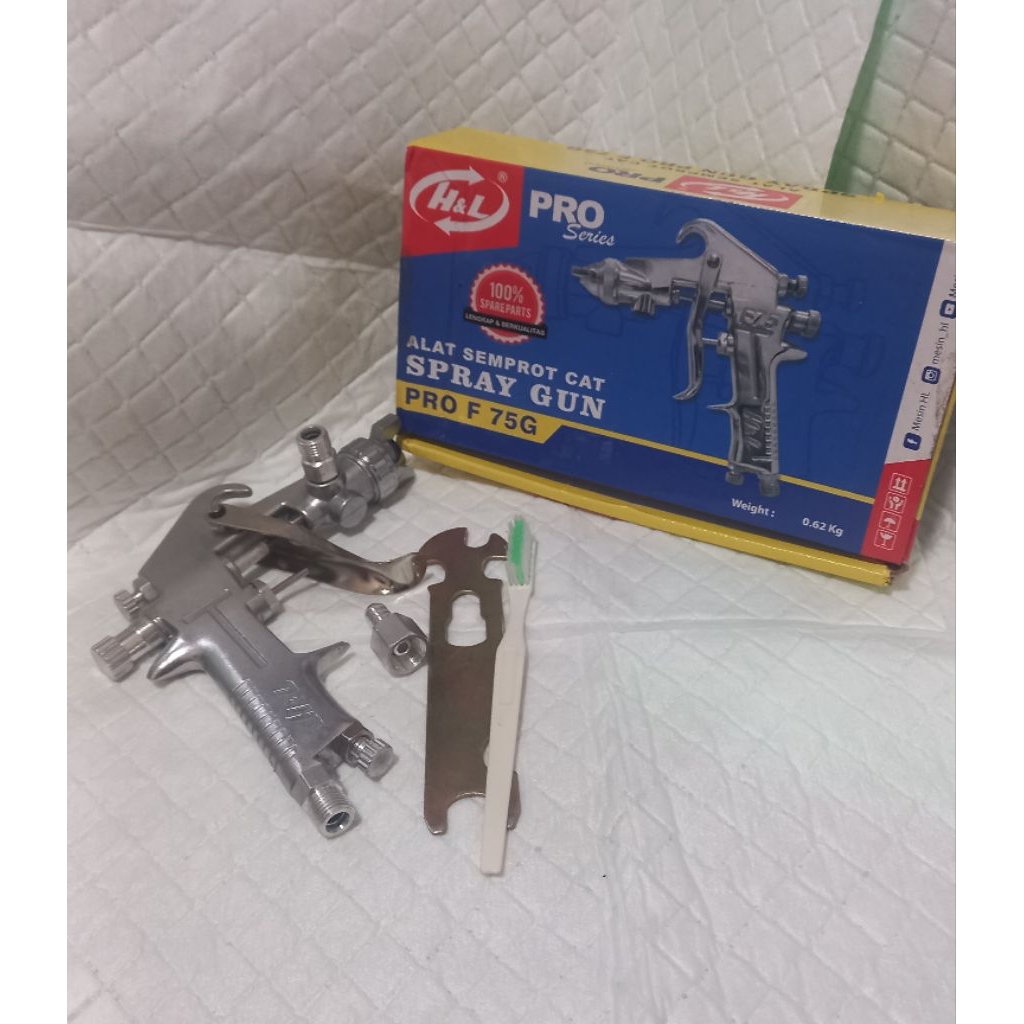 Spray gun F75G,tanpa tabung.merk H&L.